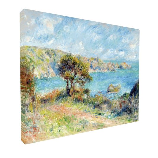 Pierre-Auguste Renoir - View at Guernsey fine art Giclée canvas print, gallery wrapped and ready to hang
