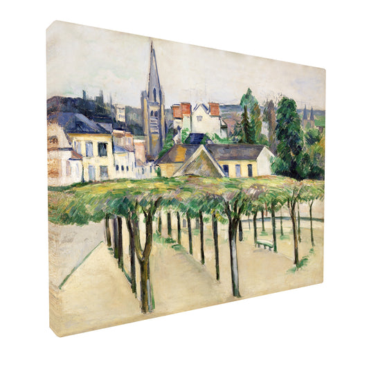 Paul Cézanne - Village Square fine art Giclée canvas print, gallery wrapped and ready to hang