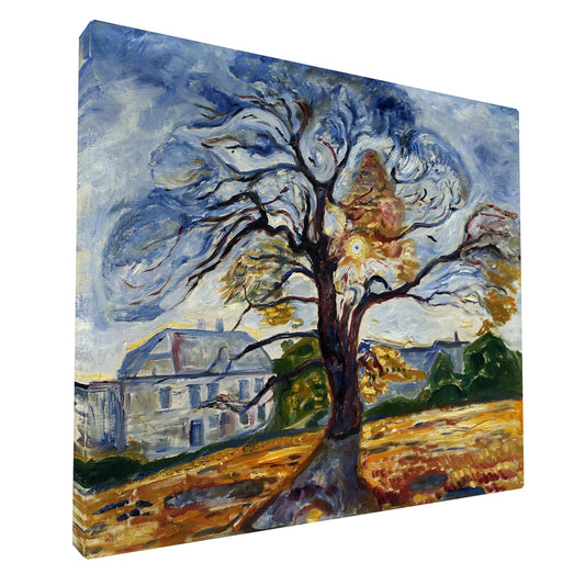 Edvard Munch - The Oak Tree fine art Giclée canvas print, gallery wrapped and ready to hang
