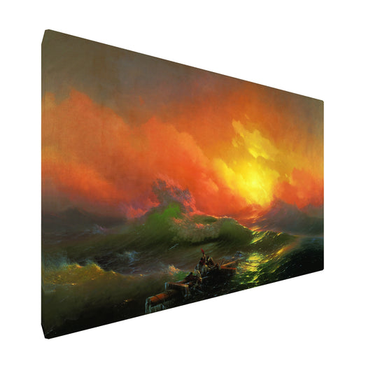 Ivan Aivazovsky - The Ninth Wave fine art Giclée canvas print, gallery wrapped and ready to hang