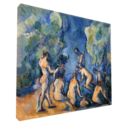 Paul Cézanne - Seven Bathers fine art Giclée canvas print, gallery wrapped and ready to hang
