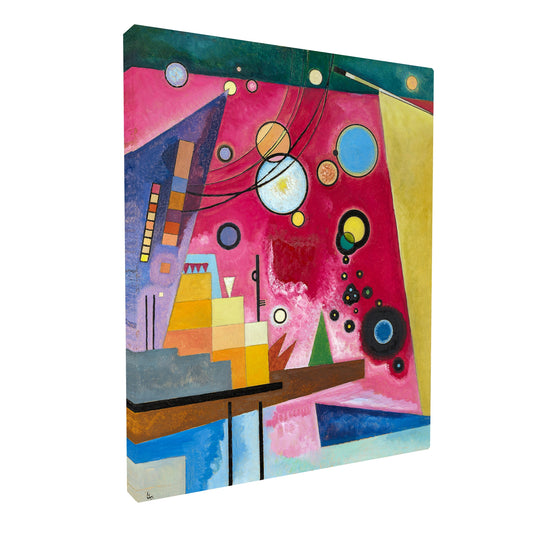 Wassily Kandinsky - Heavy Red fine art Giclée canvas print, gallery wrapped and ready to hang
