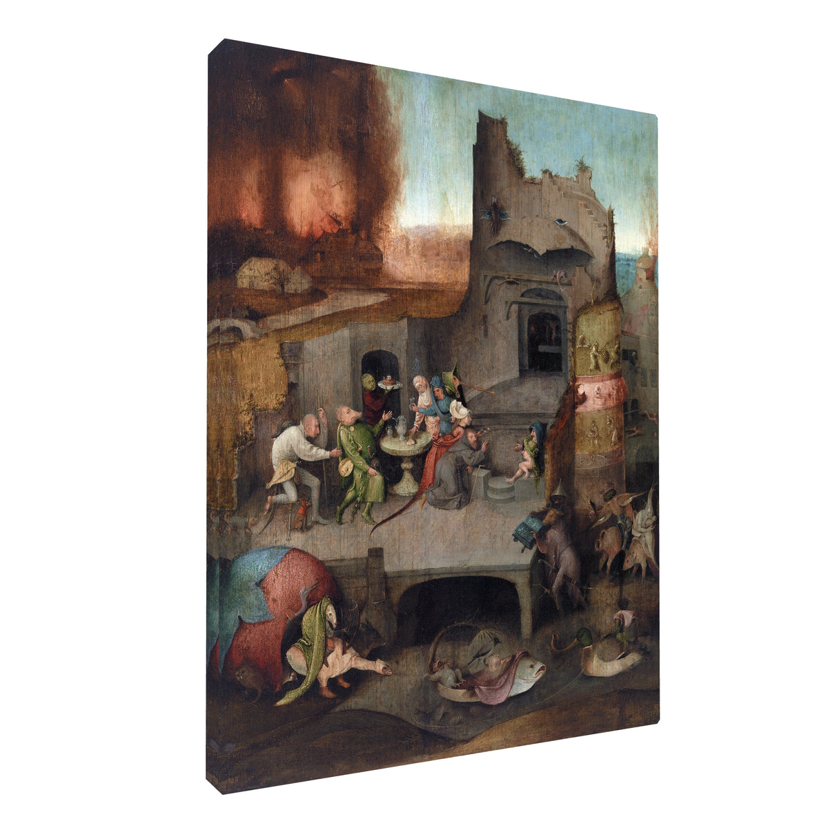 Hieronymus Bosch - St Anthony fine art Giclée canvas print, gallery wrapped and ready to hang