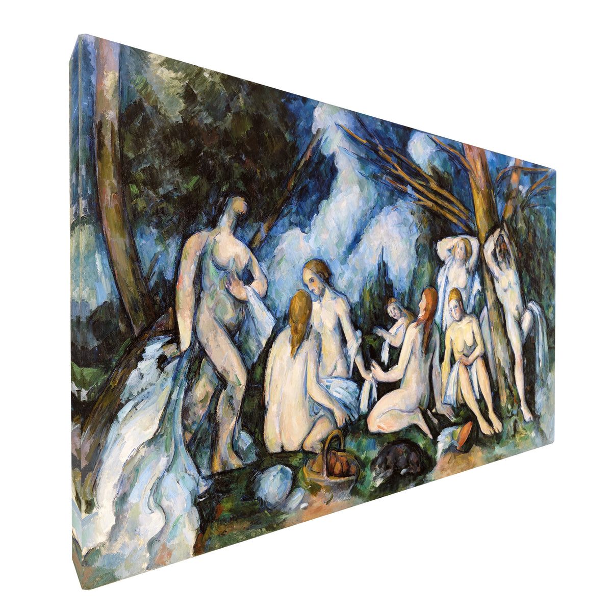 Paul Cézanne - The Large Bathers fine art Giclée canvas print, gallery wrapped and ready to hang