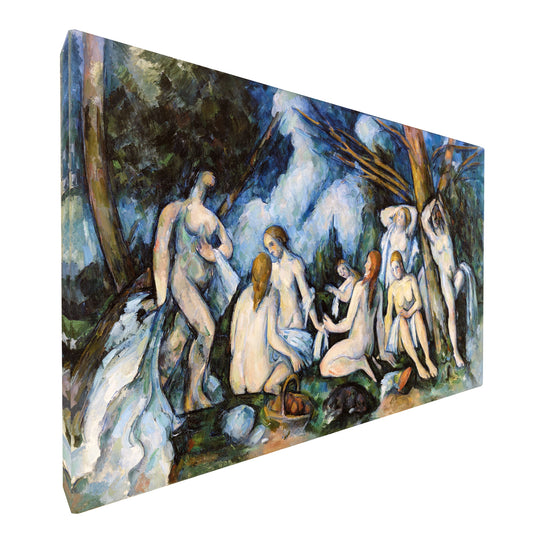 Paul Cézanne - The Large Bathers fine art Giclée canvas print, gallery wrapped and ready to hang