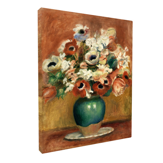 Pierre-Auguste Renoir - Flowers fine art Giclée canvas print, gallery wrapped and ready to hang
