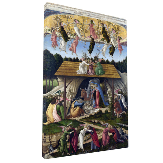 Sandro Botticelli - Mystical Nativitys fine art Giclée canvas print, gallery wrapped and ready to hang