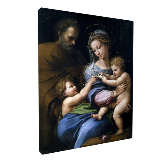 Raphael - Madonna of the Rose fine art Giclée canvas print, gallery wrapped and ready to hang