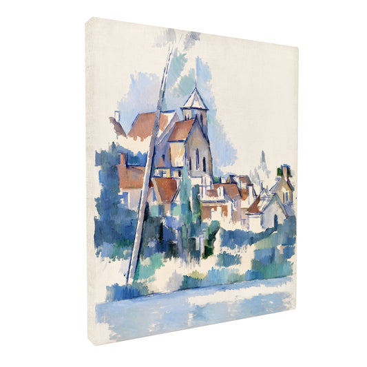 Paul Cézanne - Church at Montigny fine art Giclée canvas print, gallery wrapped and ready to hang