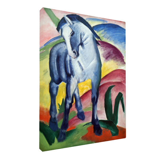 Franz Marc - The Blue Horse fine art Giclée canvas print, gallery wrapped and ready to hang