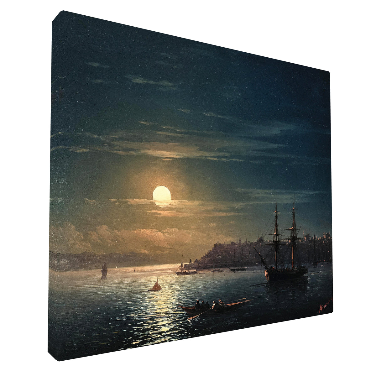Ivan Aivazovsky - Constantinople Istanbul fine art Giclée canvas print, gallery wrapped and ready to hang