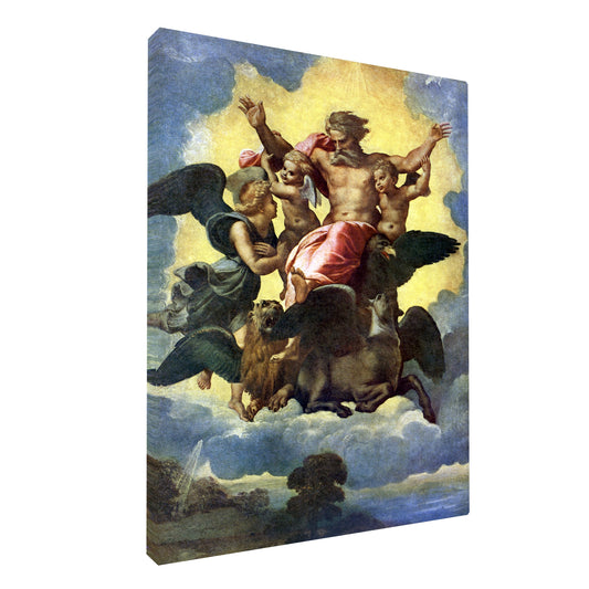 Raphael - Vision of Ezekiel fine art Giclée canvas print, gallery wrapped and ready to hang