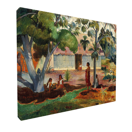 Paul Gauguin - The Big Tree fine art Giclée canvas print, gallery wrapped and ready to hang