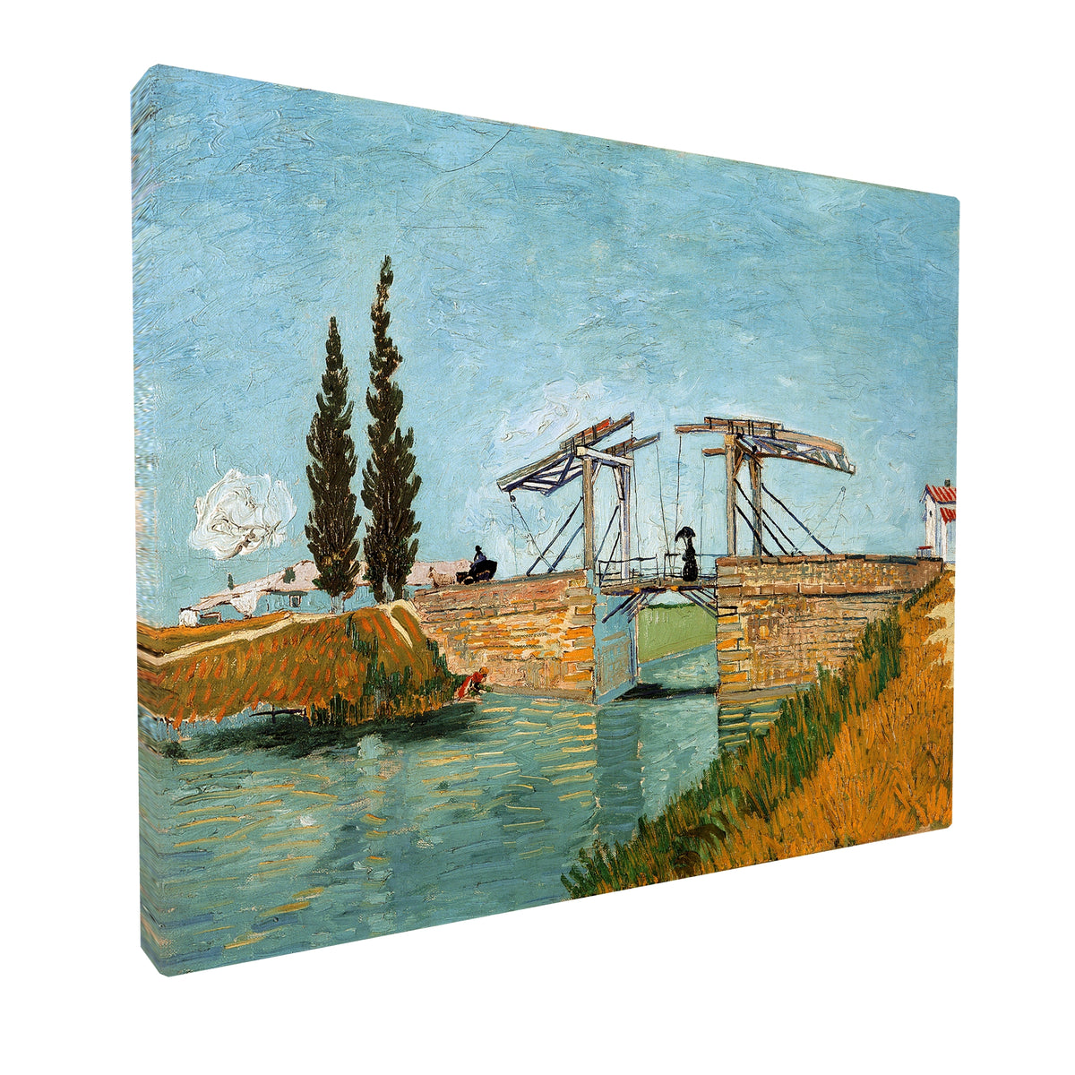 Vincent van Gogh - Langlois Bridge at Arles fine art Giclée canvas print, gallery wrapped and ready to hang