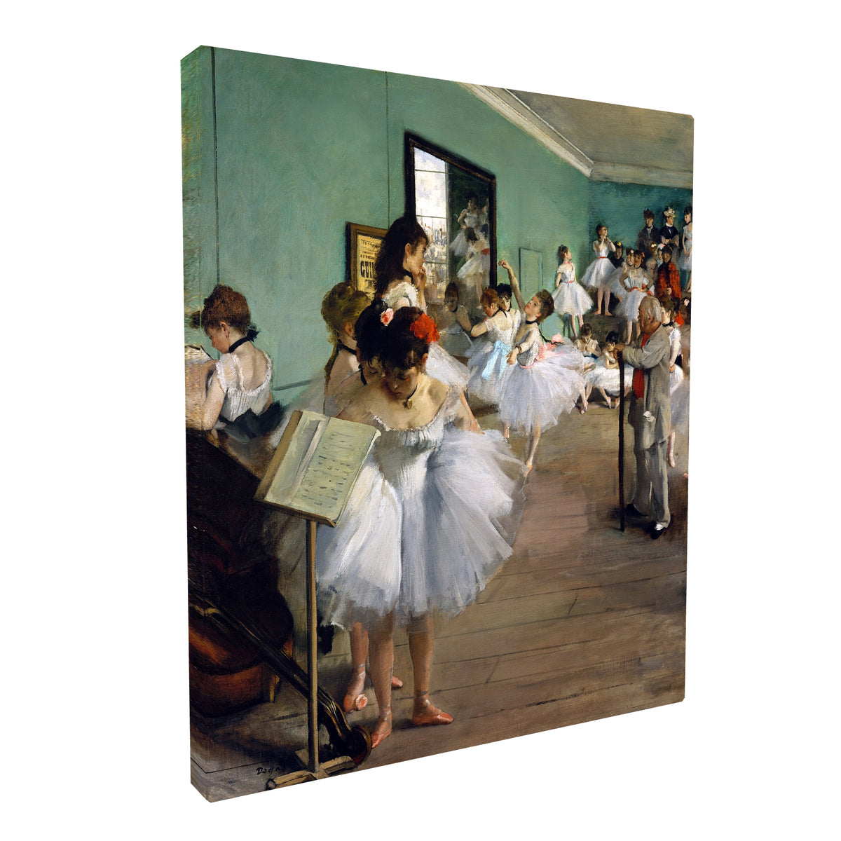 Edgar Degas - The Ballet Class fine art Giclée canvas print, gallery wrapped and ready to hang