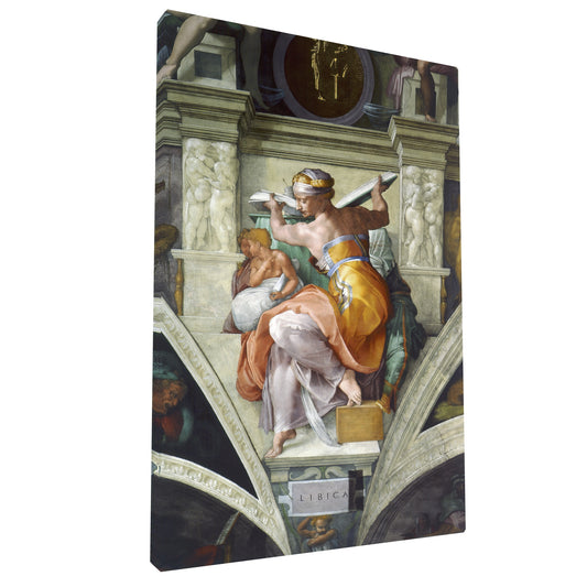 Michelangelo - Libyan Sibyl fine art Giclée canvas print, gallery wrapped and ready to hang