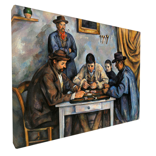 Paul Cézanne - The Card Players fine art Giclée canvas print, gallery wrapped and ready to hang