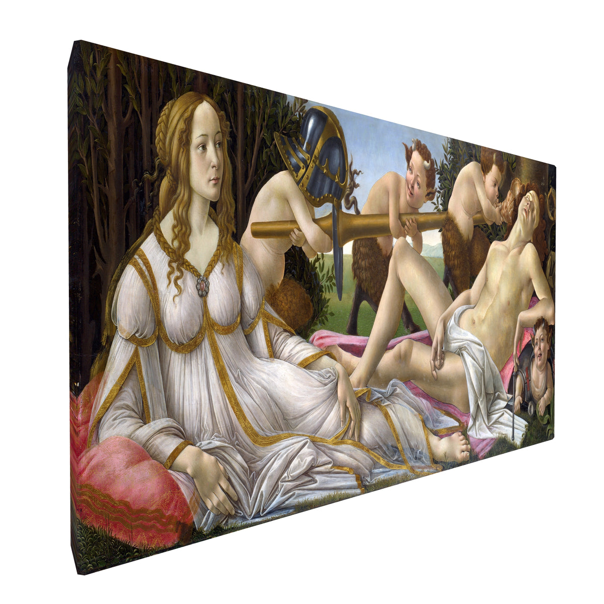 Sandro Botticelli - Mars and Venus fine art Giclée canvas print, gallery wrapped and ready to hang