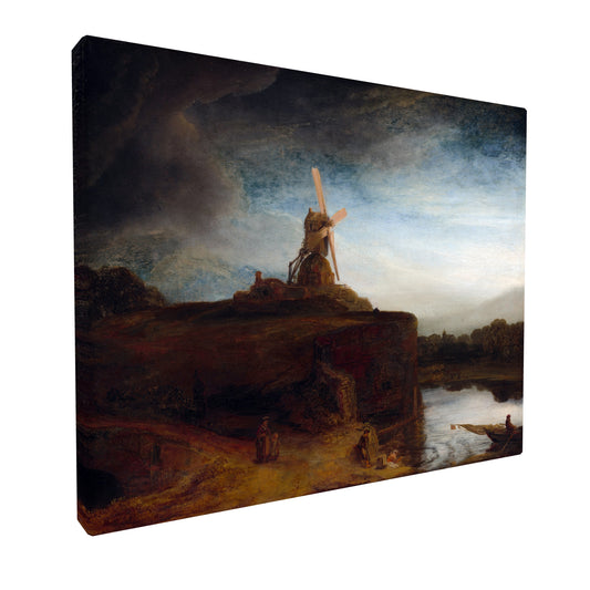 Rembrandt van Rijn - The Mill fine art Giclée canvas print, gallery wrapped and ready to hang