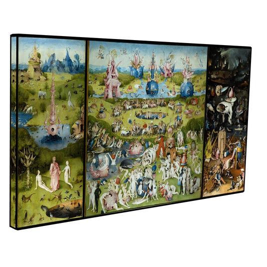 Hieronymus Bosch - Earthly Delights fine art Giclée canvas print, gallery wrapped and ready to hang