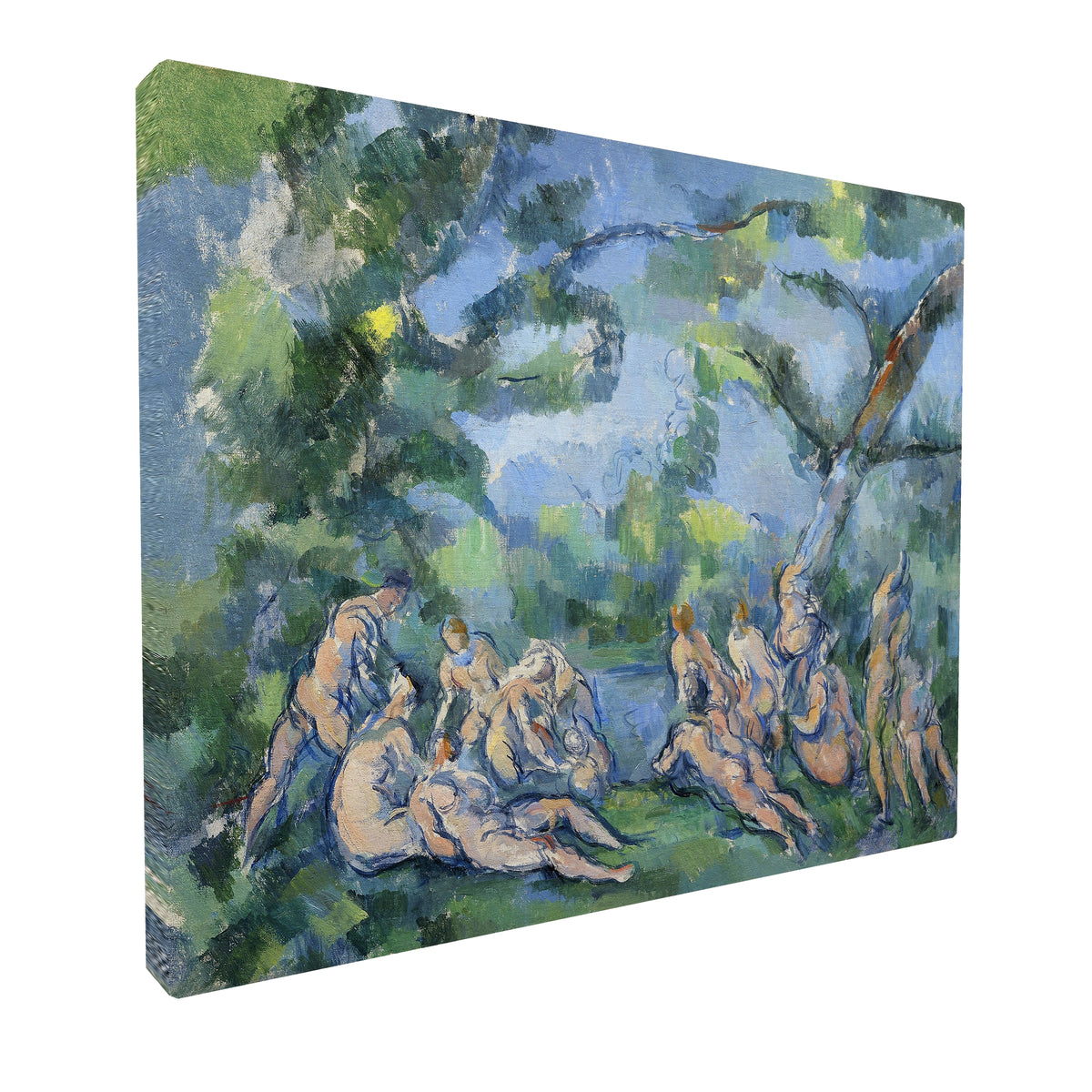 Paul Cézanne - The Bathers fine art Giclée canvas print, gallery wrapped and ready to hang