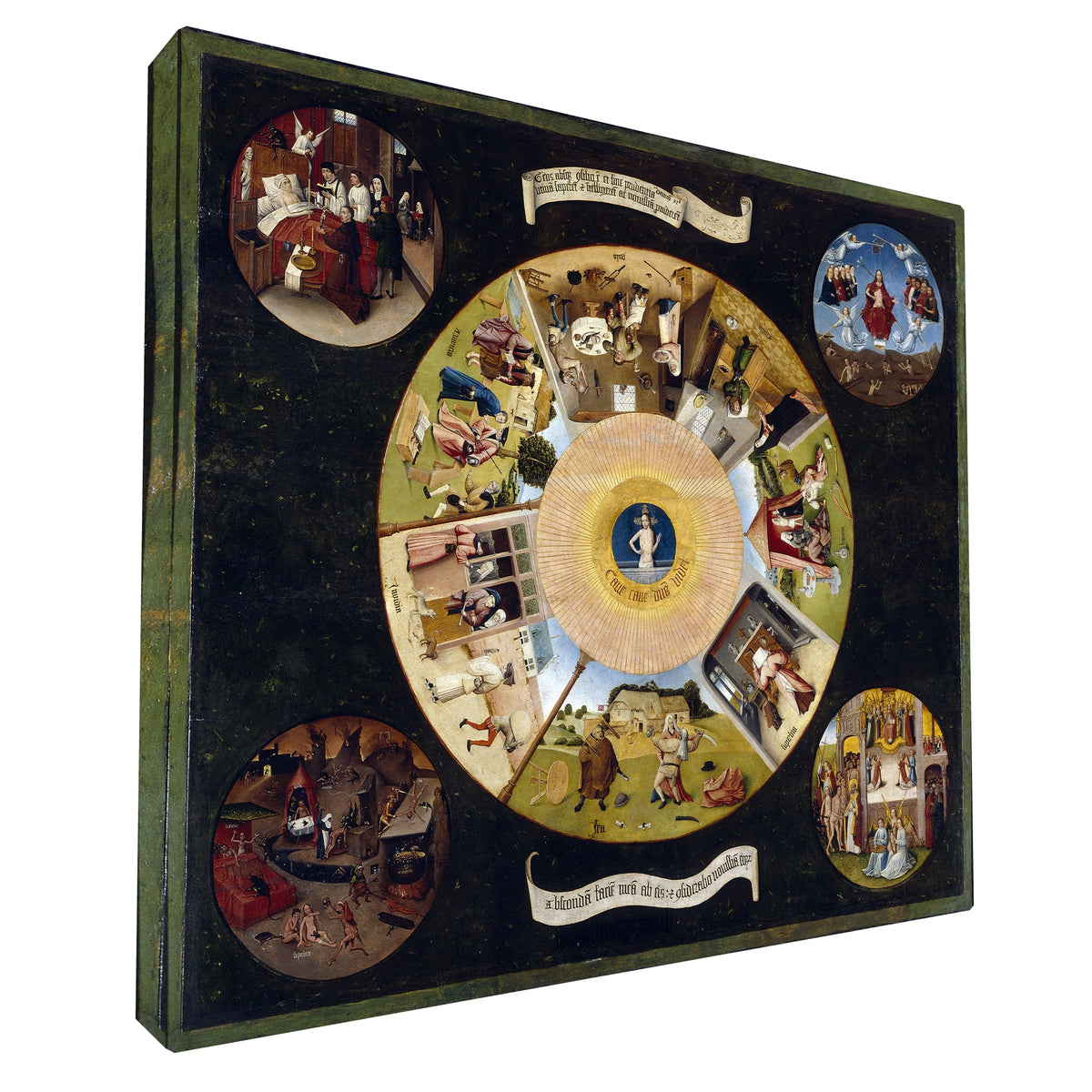Hieronymus Bosch - Seven Deadly Sins fine art Giclée canvas print, gallery wrapped and ready to hang