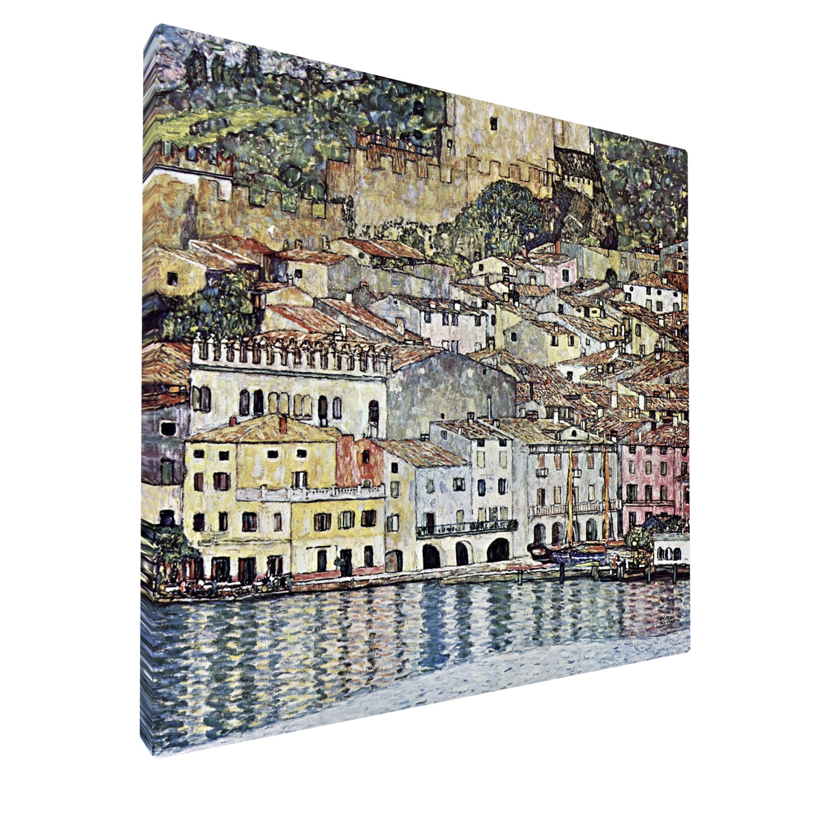 Gustav Klimt - Malcesine on Lake Garda fine art Giclée canvas print, gallery wrapped and ready to hang