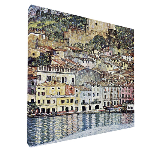 Gustav Klimt - Malcesine on Lake Garda fine art Giclée canvas print, gallery wrapped and ready to hang
