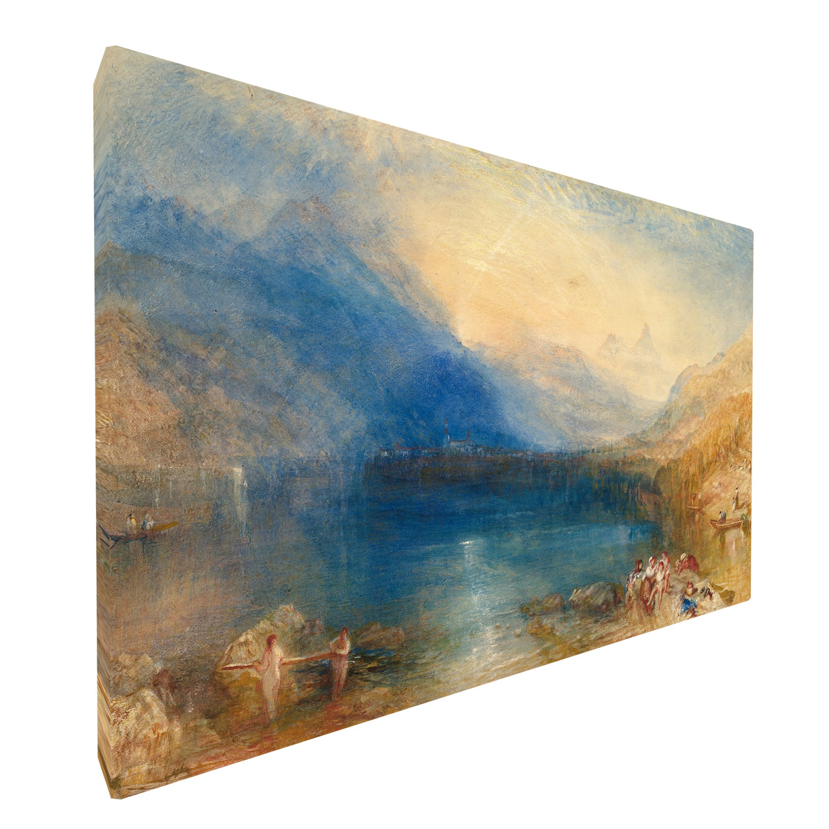 William Turner - The Lake of Zug fine art Giclée canvas print, gallery wrapped and ready to hang