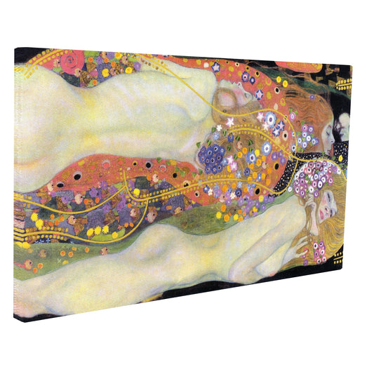 Gustav Klimt - Water Serpents II fine art Giclée canvas print, gallery wrapped and ready to hang