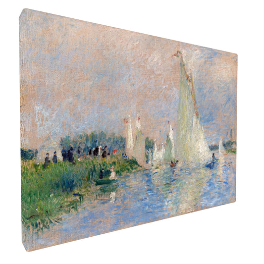 Pierre-Auguste Renoir - Regatta at Argenteuil fine art Giclée canvas print, gallery wrapped and ready to hang