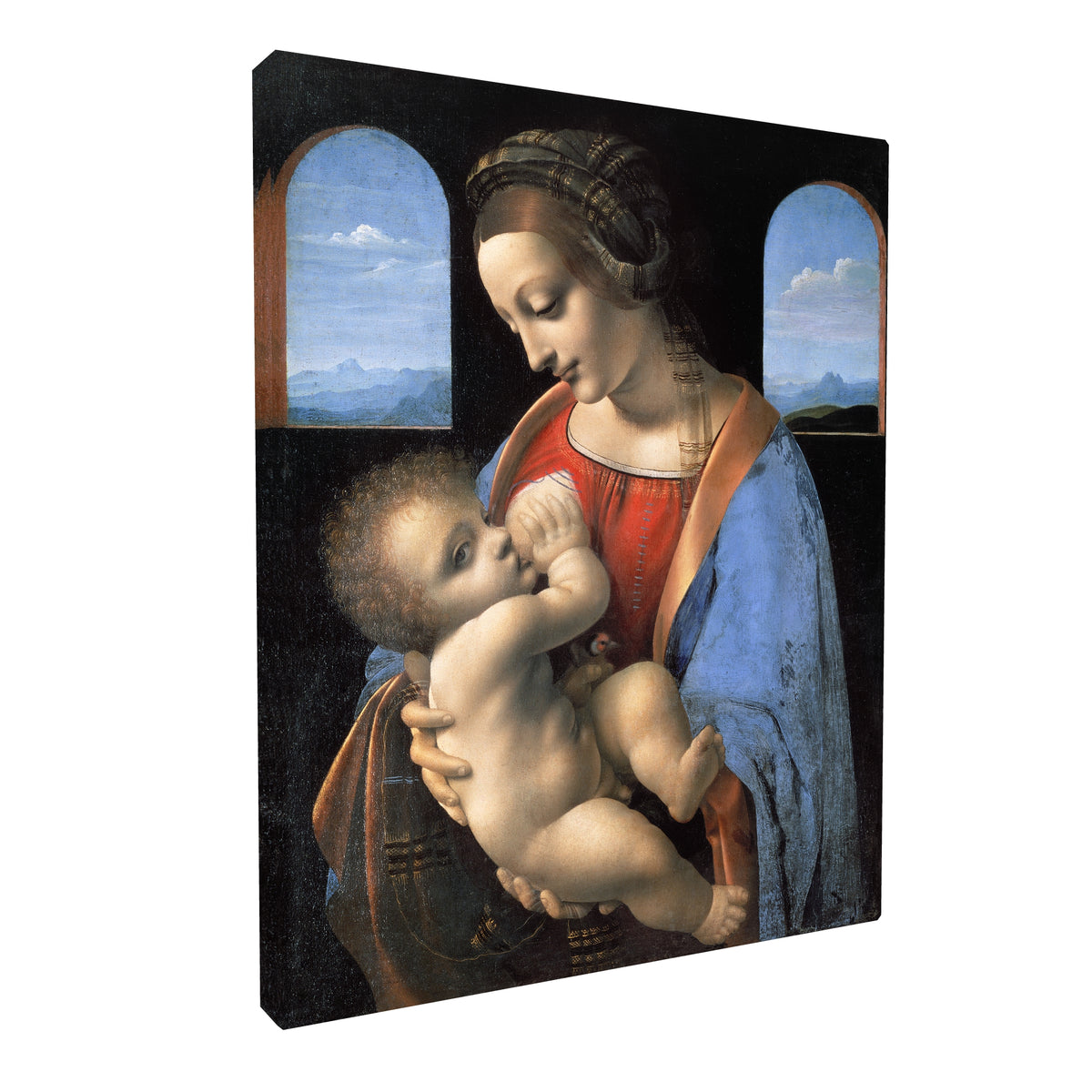 Leonardo Da Vinci - Madonna Litta fine art Giclée canvas print, gallery wrapped and ready to hang