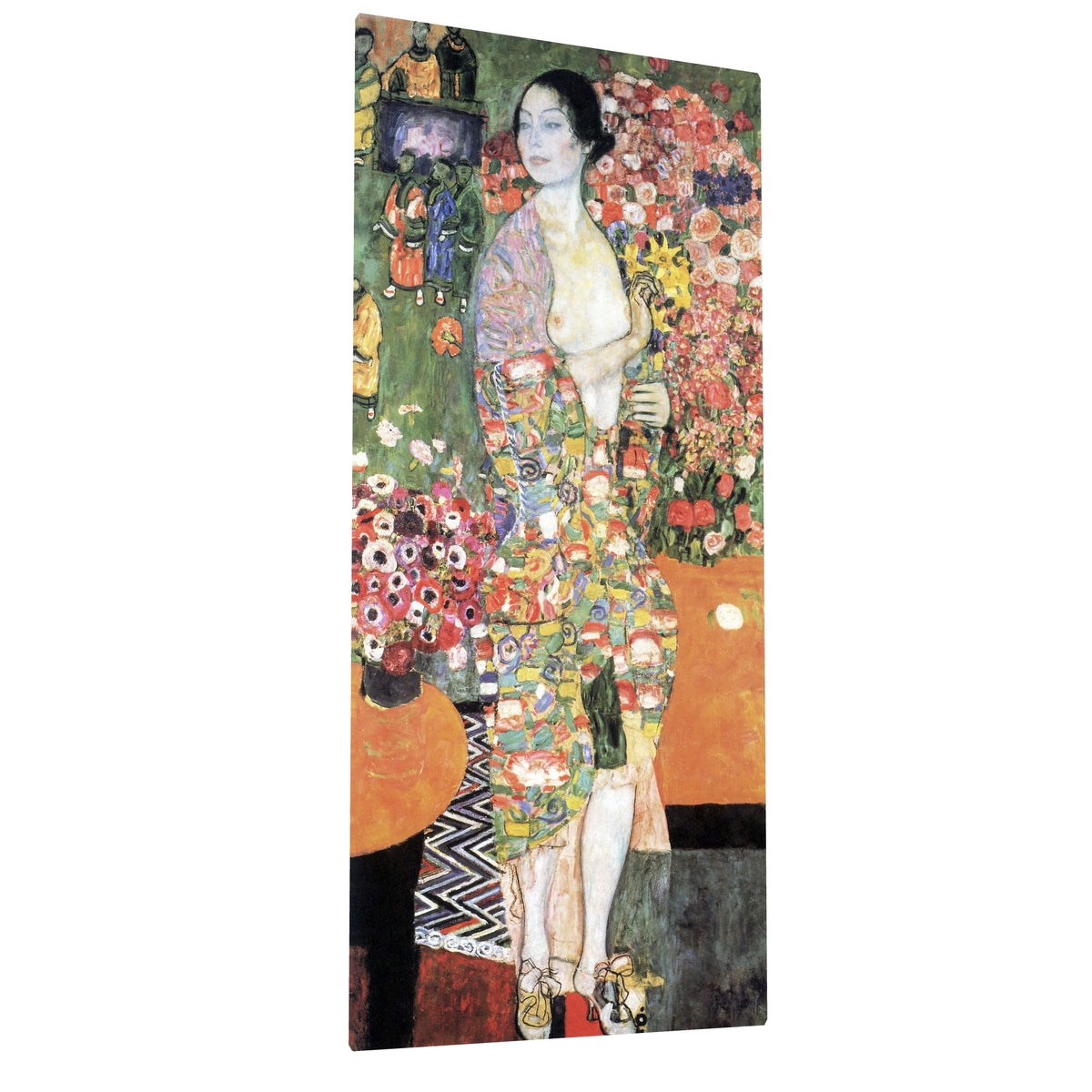 Gustav Klimt - The Dancer fine art Giclée canvas print, gallery wrapped and ready to hang