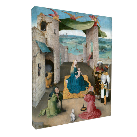 Hieronymus Bosch - Adoration of Magi fine art Giclée canvas print, gallery wrapped and ready to hang