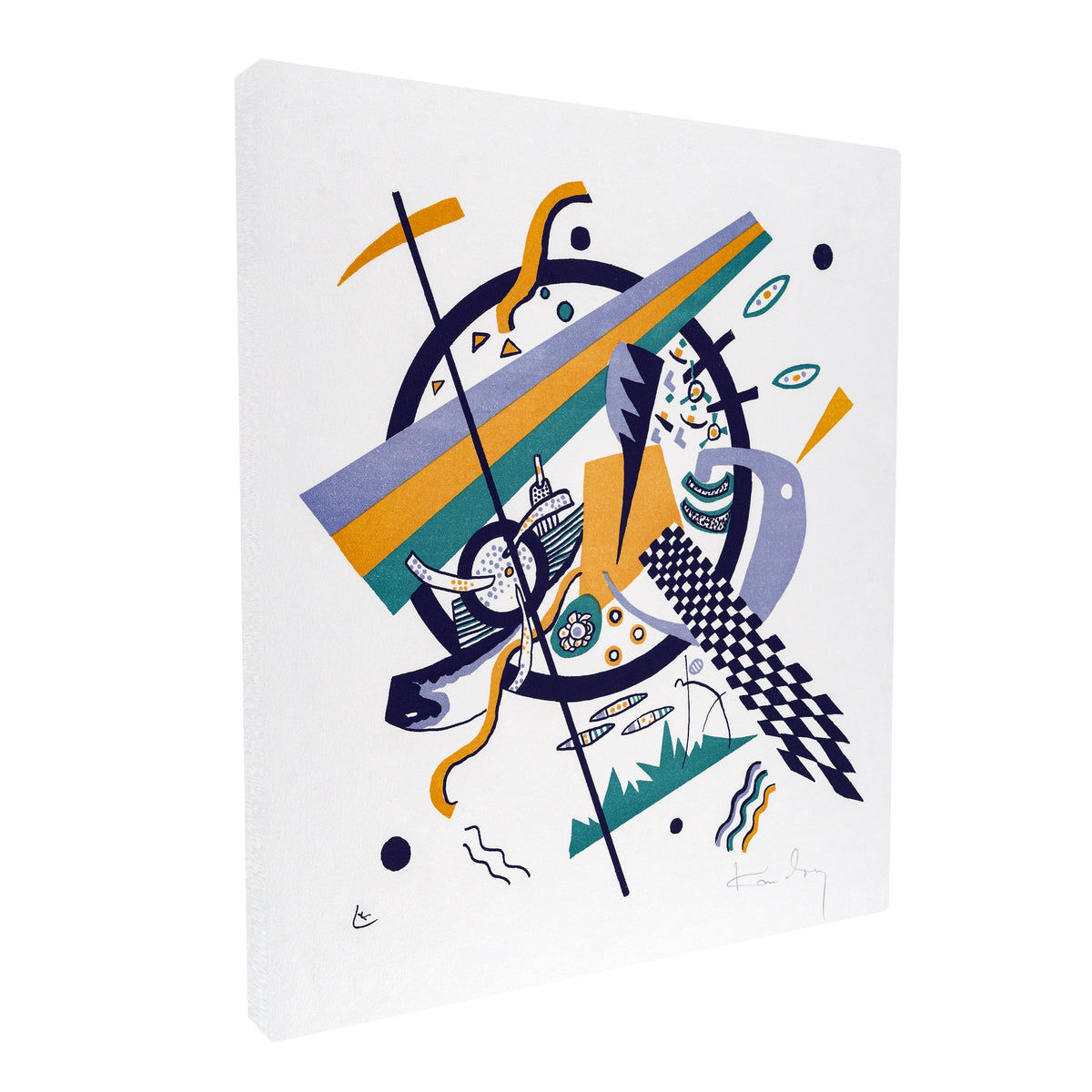 Wassily Kandinsky - Small Worlds IV fine art Giclée canvas print, gallery wrapped and ready to hang