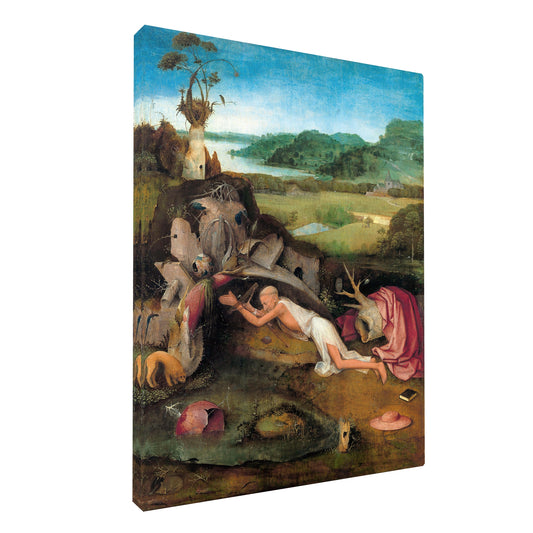 Hieronymus Bosch - St. Jerome at Prayer fine art Giclée canvas print, gallery wrapped and ready to hang