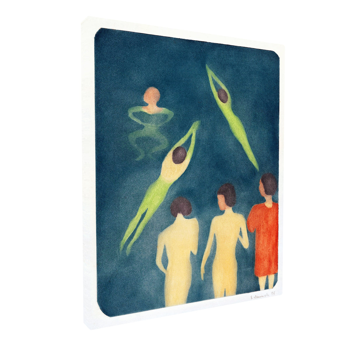 Edvard Munch - Bathing Boys fine art Giclée canvas print, gallery wrapped and ready to hang