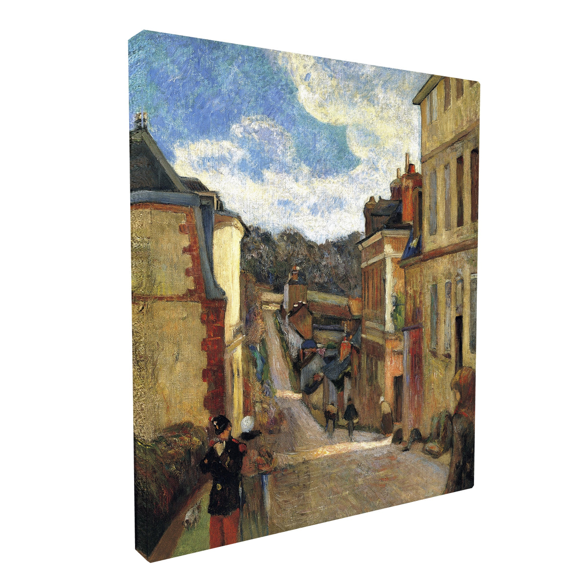 Paul Gauguin - Rue Jouvenet in Rouen fine art Giclée canvas print, gallery wrapped and ready to hang