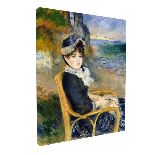 Pierre-Auguste Renoir - By the Seashore fine art Giclée canvas print, gallery wrapped and ready to hang