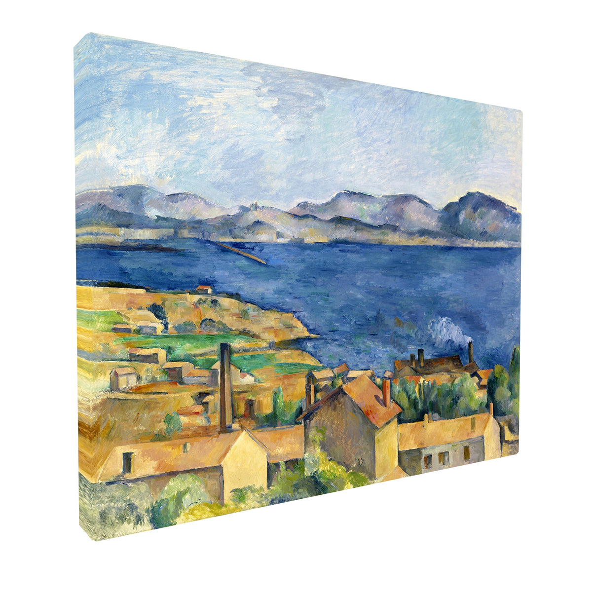 Paul Cézanne - The Bay of Marseilles fine art Giclée canvas print, gallery wrapped and ready to hang