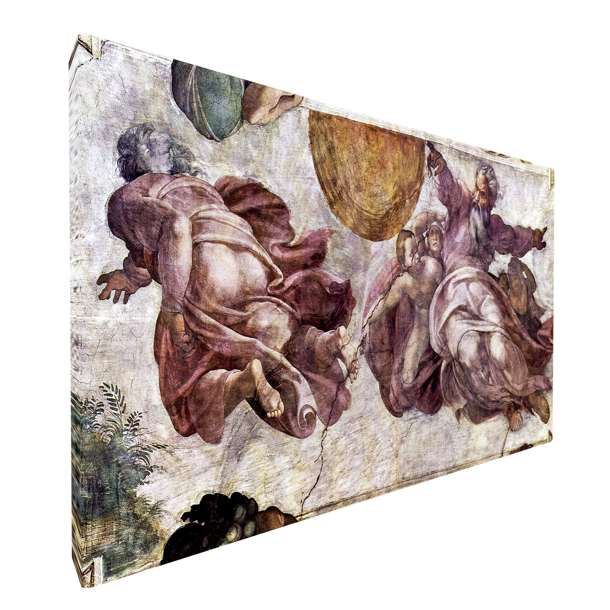 Michelangelo - Sistine Chapel fine art Giclée canvas print, gallery wrapped and ready to hang