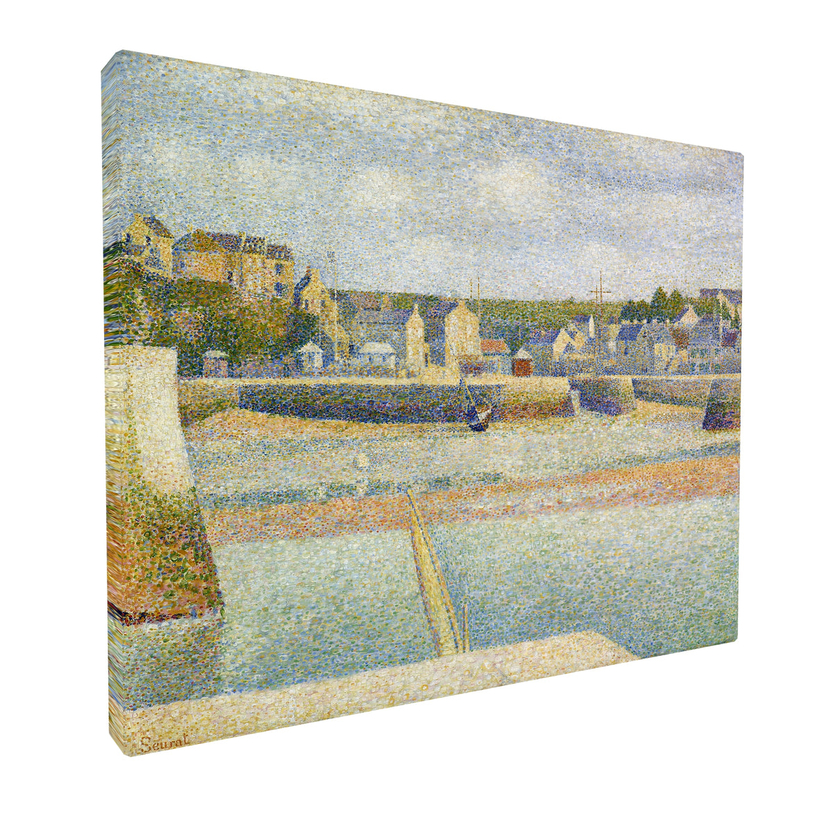 Georges Seurat - The Outer Harbor fine art Giclée canvas print, gallery wrapped and ready to hang