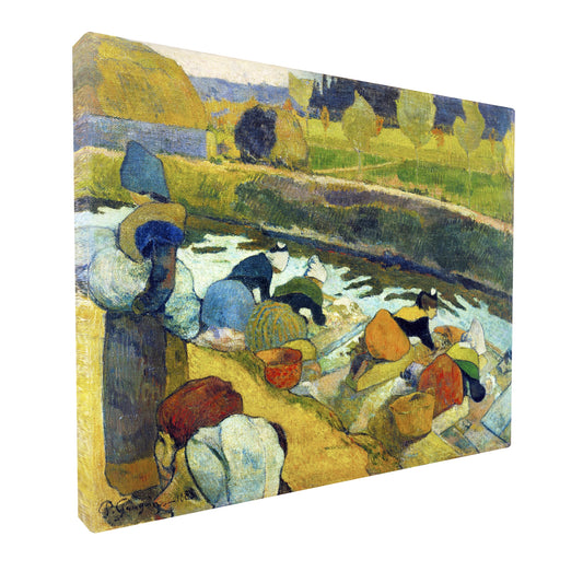 Paul Gauguin - The Washerwomen fine art Giclée canvas print, gallery wrapped and ready to hang