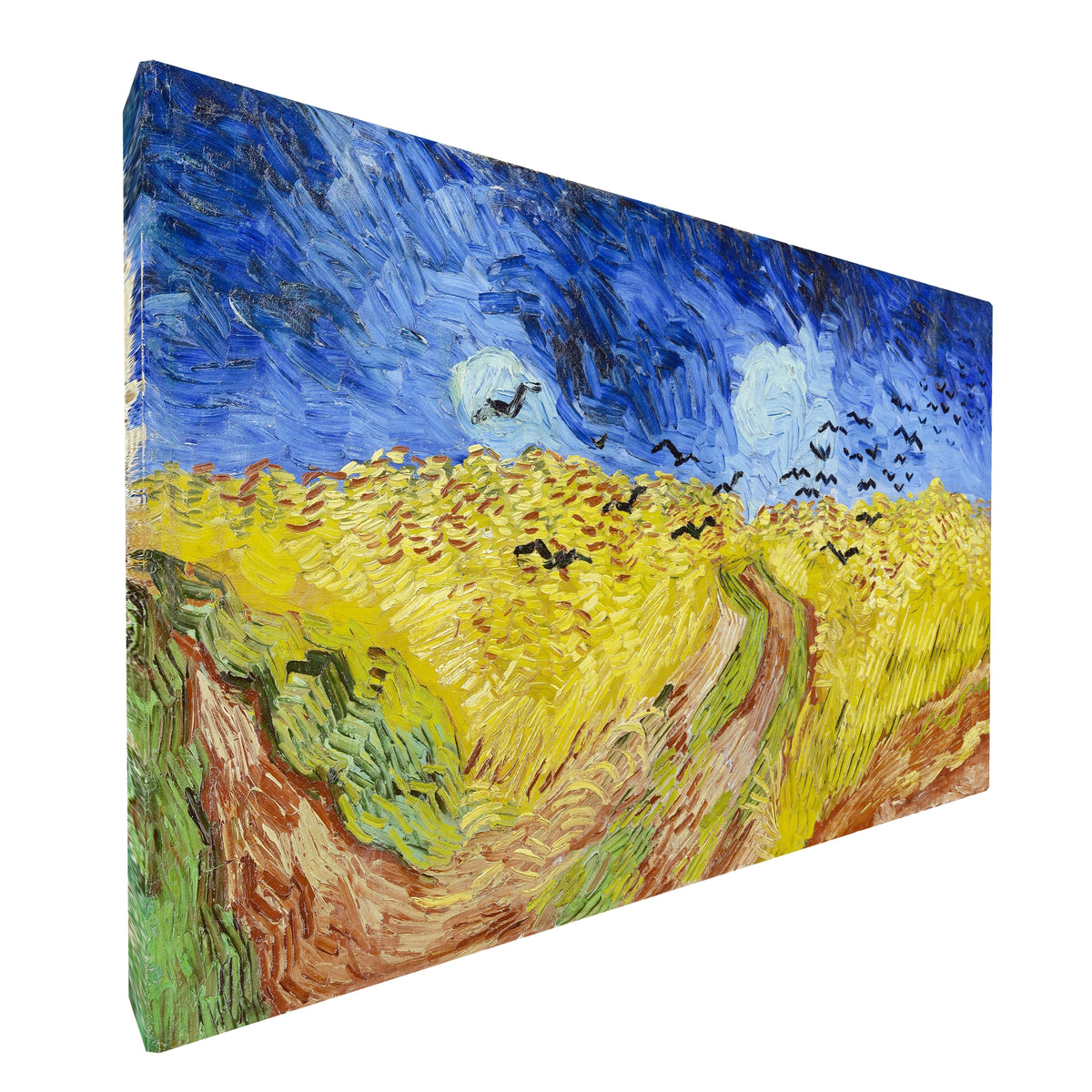 Vincent van Gogh - Wheatfield with Crows fine art Giclée canvas print, gallery wrapped and ready to hang