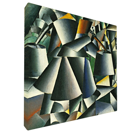 Kazimir Malevich - Woman with Pails fine art Giclée canvas print, gallery wrapped and ready to hang