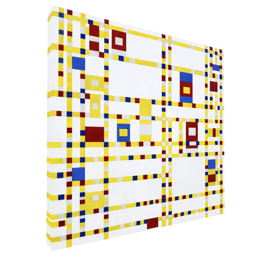 Piet Mondrian - Broadway Boogie Woogie fine art Giclée canvas print, gallery wrapped and ready to hang