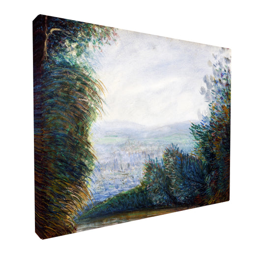 Pierre-Auguste Renoir - Valley of Auvers Oise River fine art Giclée canvas print, gallery wrapped and ready to hang