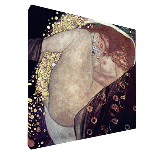 Gustav Klimt - Danae fine art Giclée canvas print, gallery wrapped and ready to hang