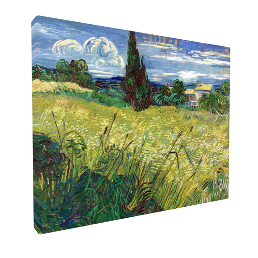 Vincent van Gogh - Green Field fine art Giclée canvas print, gallery wrapped and ready to hang