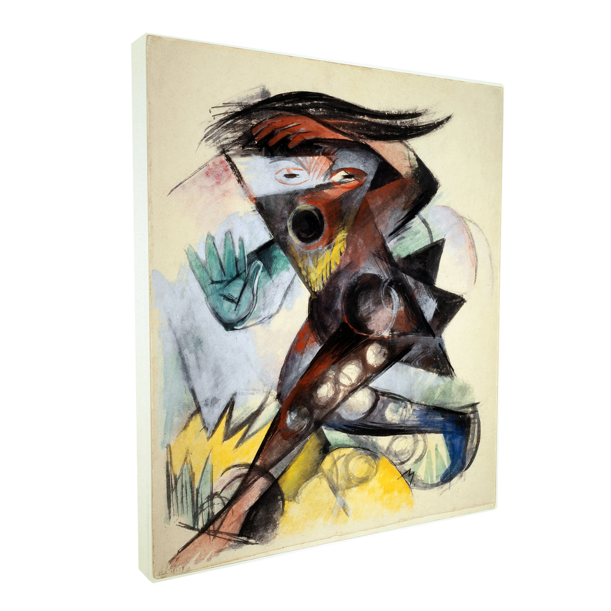 Franz Marc - Caliban The Tempest fine art Giclée canvas print, gallery wrapped and ready to hang